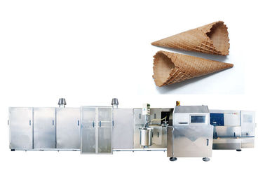 آلة صنع البسكويت المخروط الآيس كريم المخروطية متعددة الأبعاد / خط إنتاج مخروط السكر المدرفل